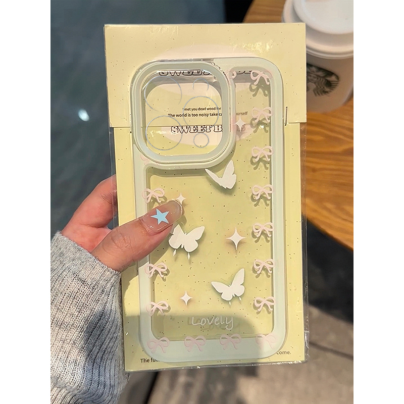 有范壳春日蝴蝶Phone15手机壳13/11苹果14简约12华为vivo小米oppo