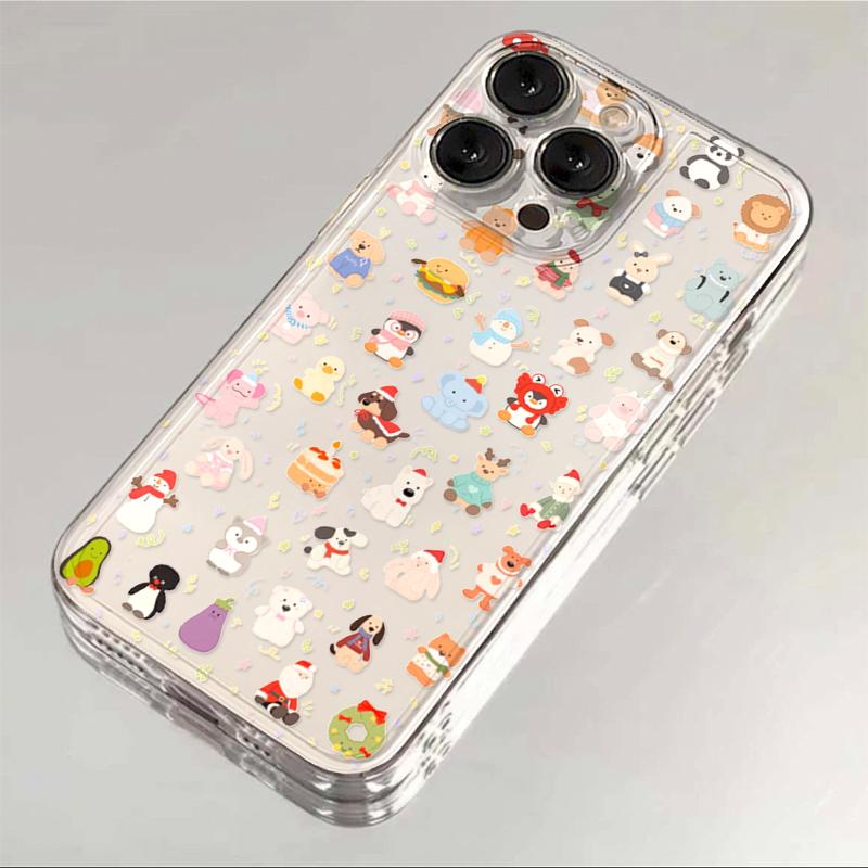 动物玩偶合集iPhone14手机壳13/11苹果15软12华为vivo小米oppo