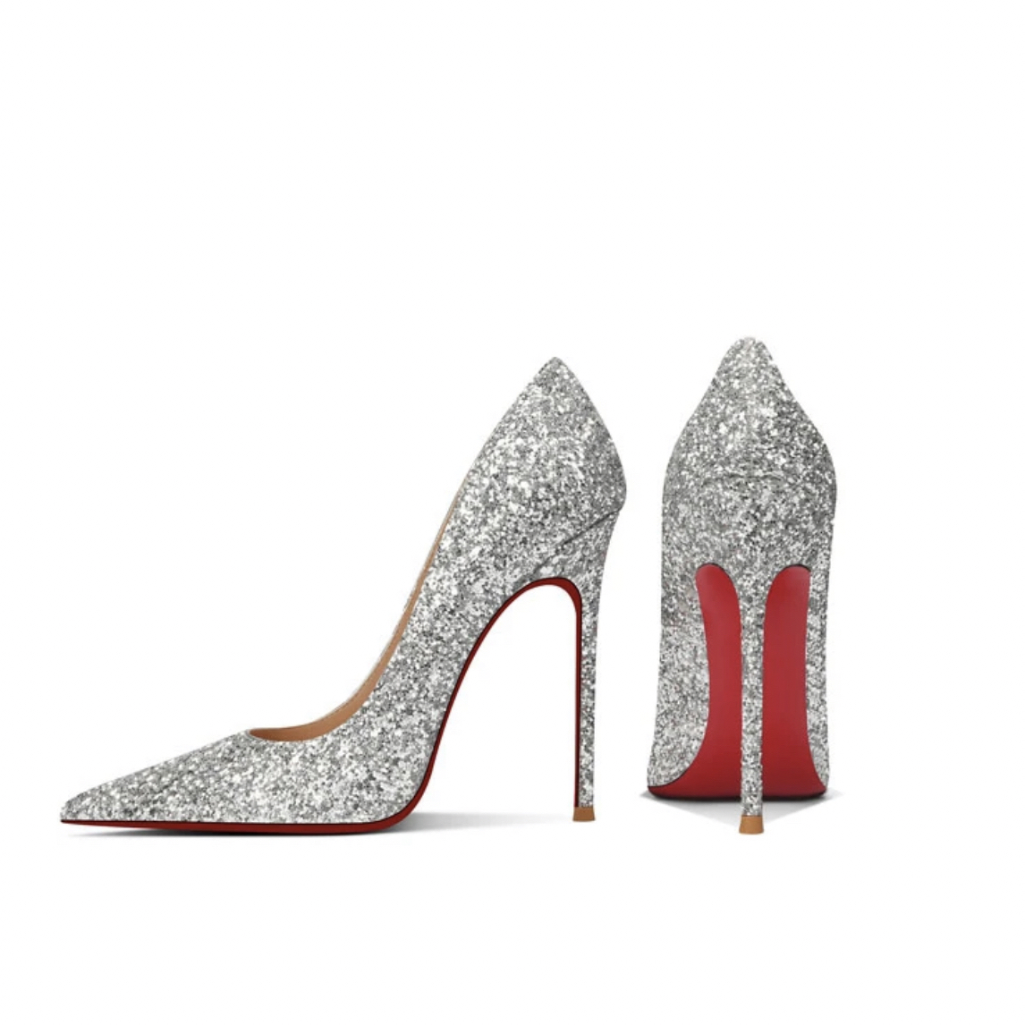 2025年新款尖头主婚纱单鞋新娘水晶配晚礼服细跟婚鞋高跟鞋靴子