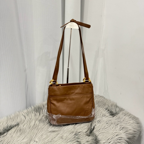 95新 LOEWE/罗意威 绳结金扣单肩斜挎包