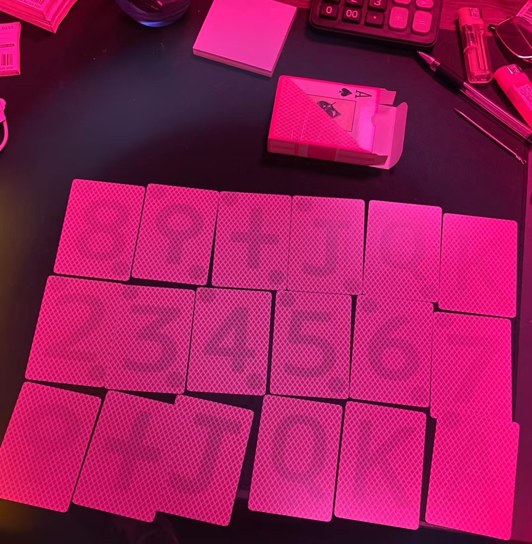 德州金艺塑料魔术扑克隐形YJ白光背面记号可视数字花色仅供表演