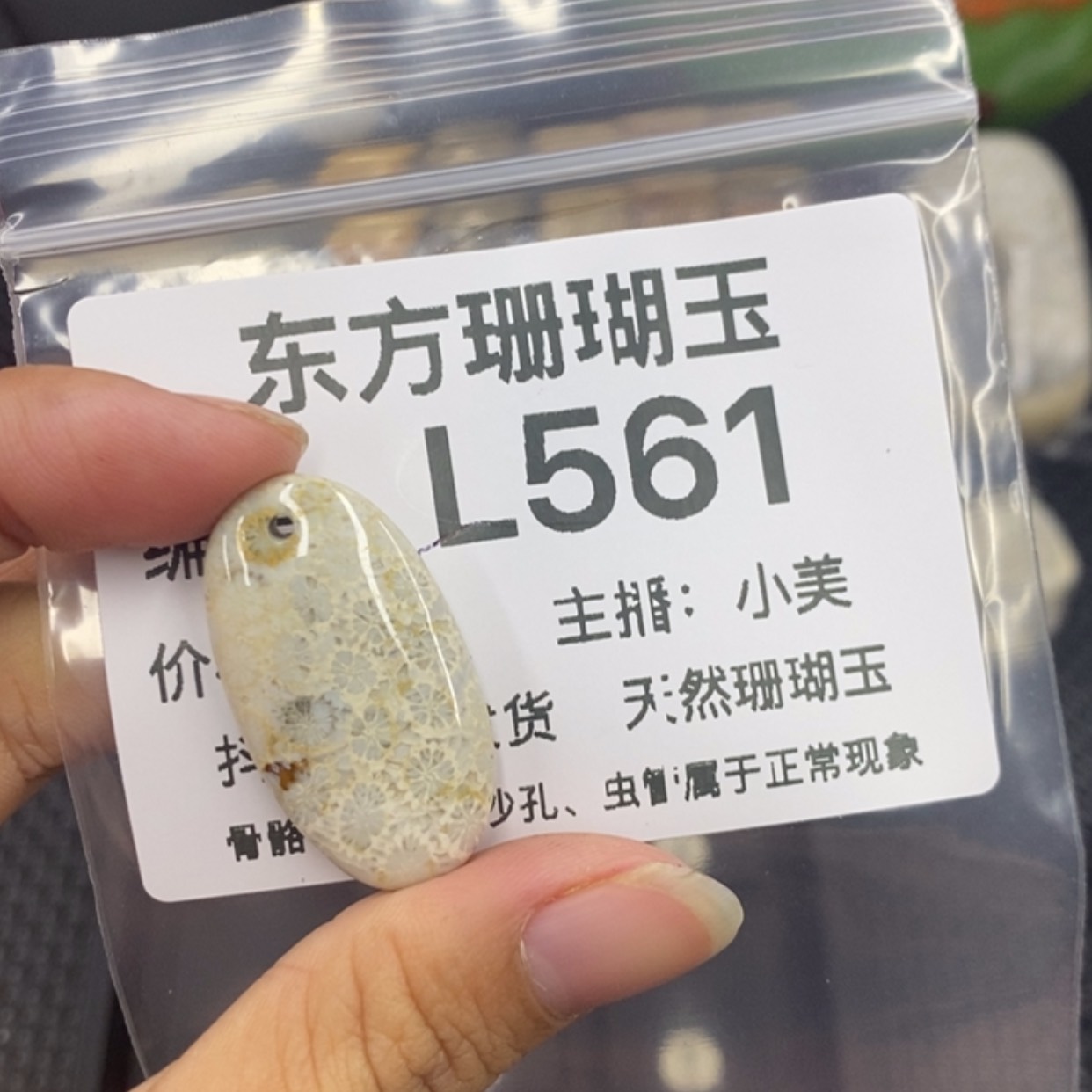【闪购商品】硅化珊瑚（珊瑚玉）颈饰未镶嵌一****祥