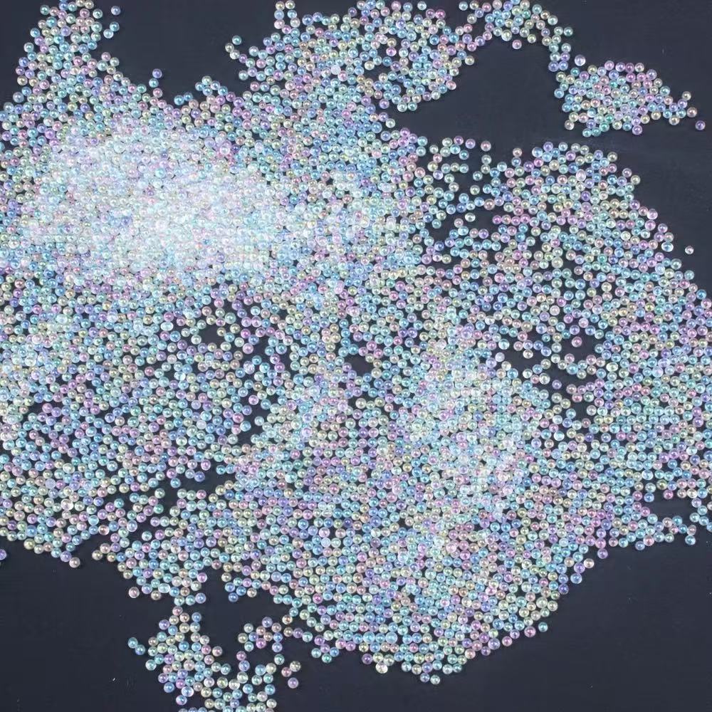 美甲微珠极光色无孔精灵珠鱼子酱DIY美甲饰品约0.6-0.88mm