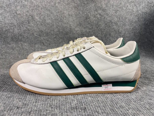 二手41码 adidas Country 德训鞋 绿 帮面污渍 无盒公价499