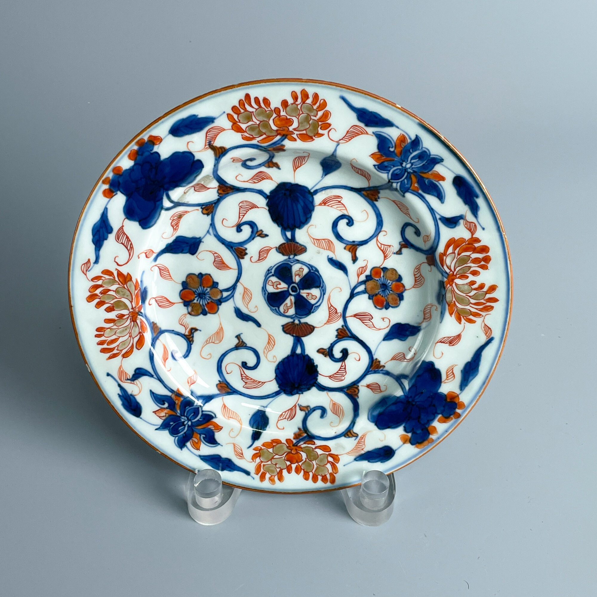 瓷器/古董清康熙青花矾红描金盘-M2XKG000B66/收藏/文物/绣花张