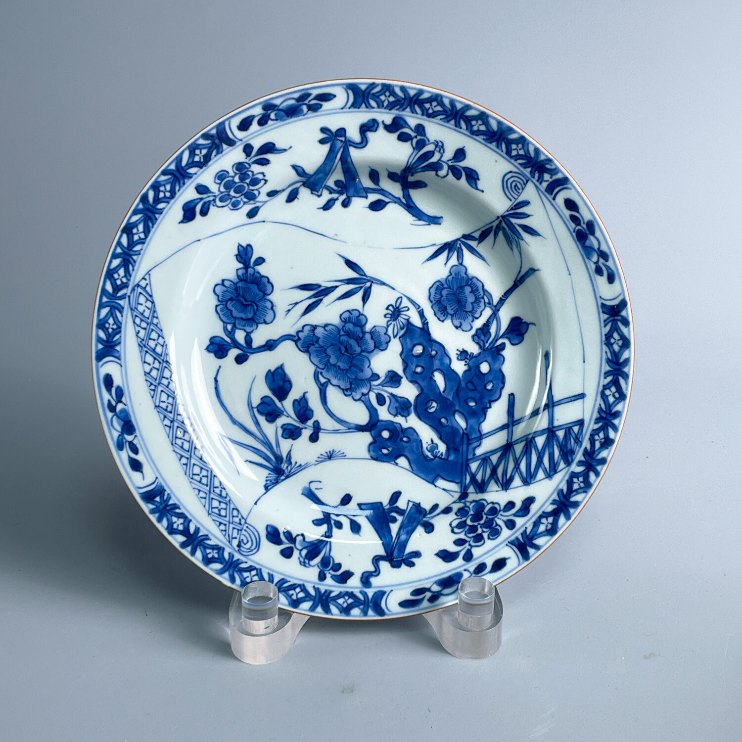 瓷器/古董康熙青花花卉盘-M2XK6003088/收藏/文物/绣花张