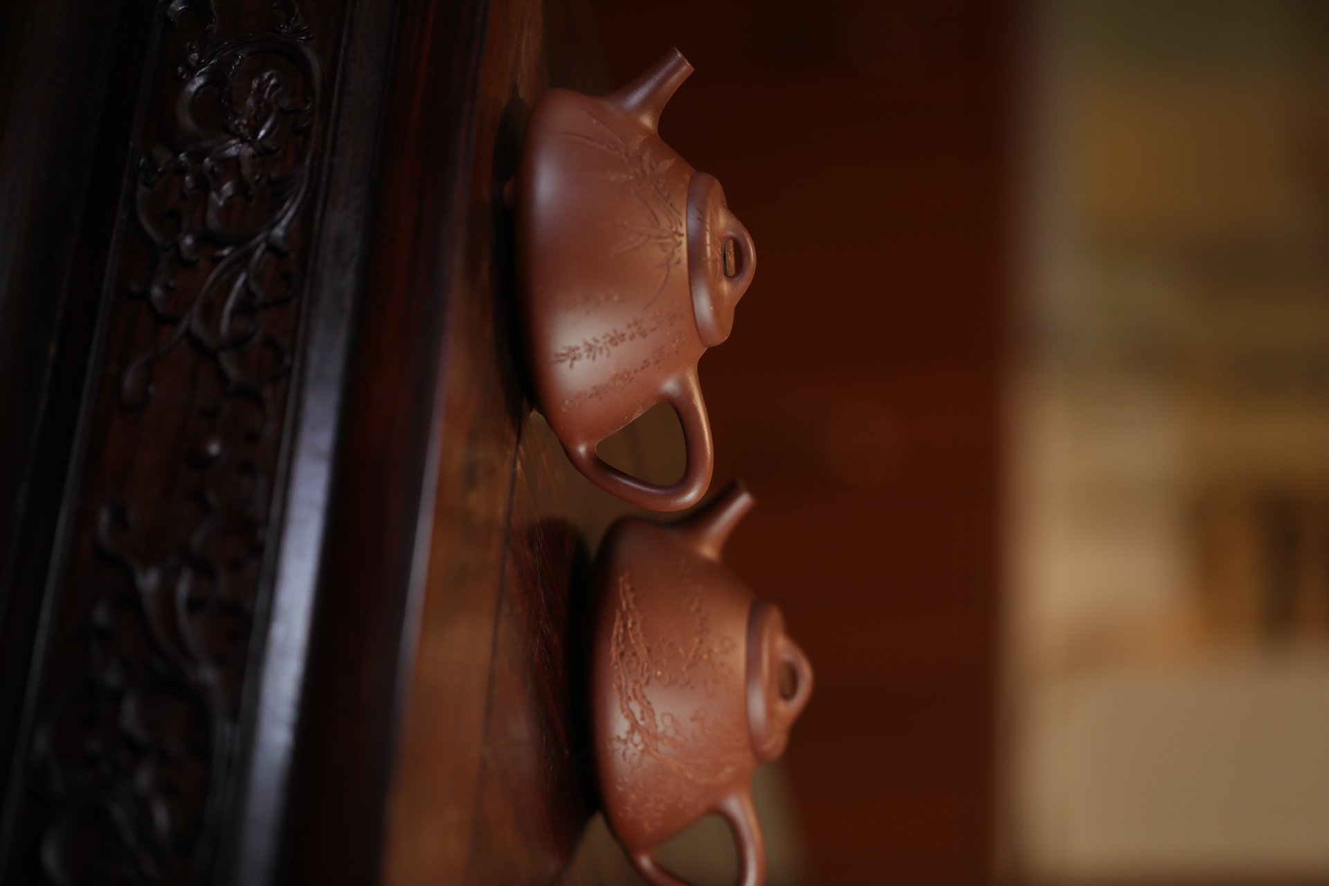 弥砂堂监制《子冶石瓢》只有刻竹的了，底槽清200cc半手精工