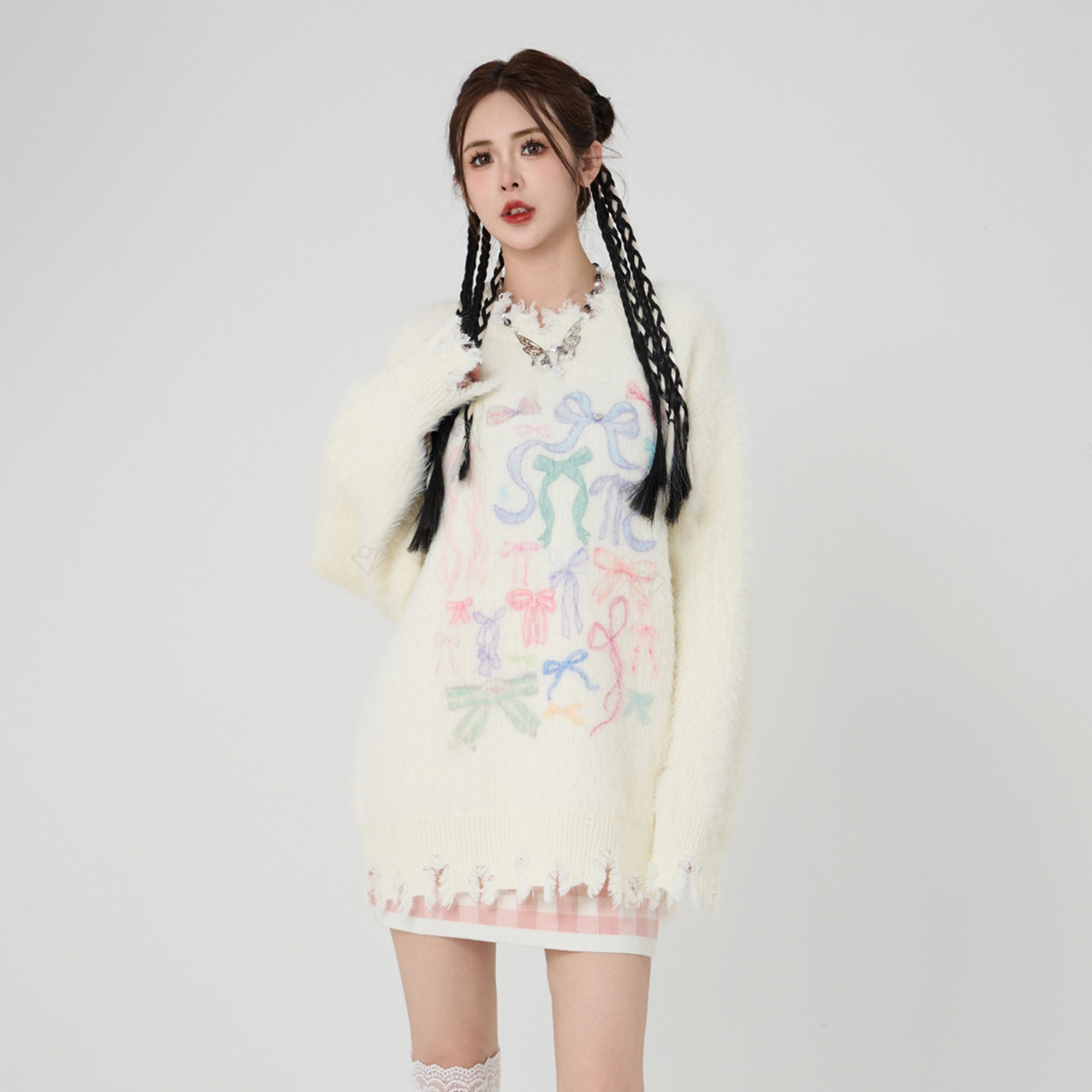 ANPK纯欲甜美毛衣女装上衣时尚AD141I8646
