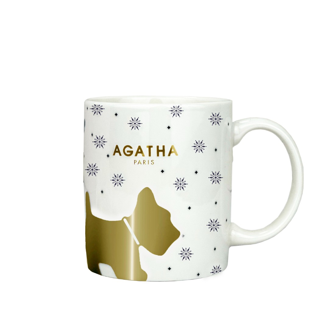 AGATHA圣诞雪花马克杯卡通创意咖啡杯家用水杯个性情侣杯喝水杯