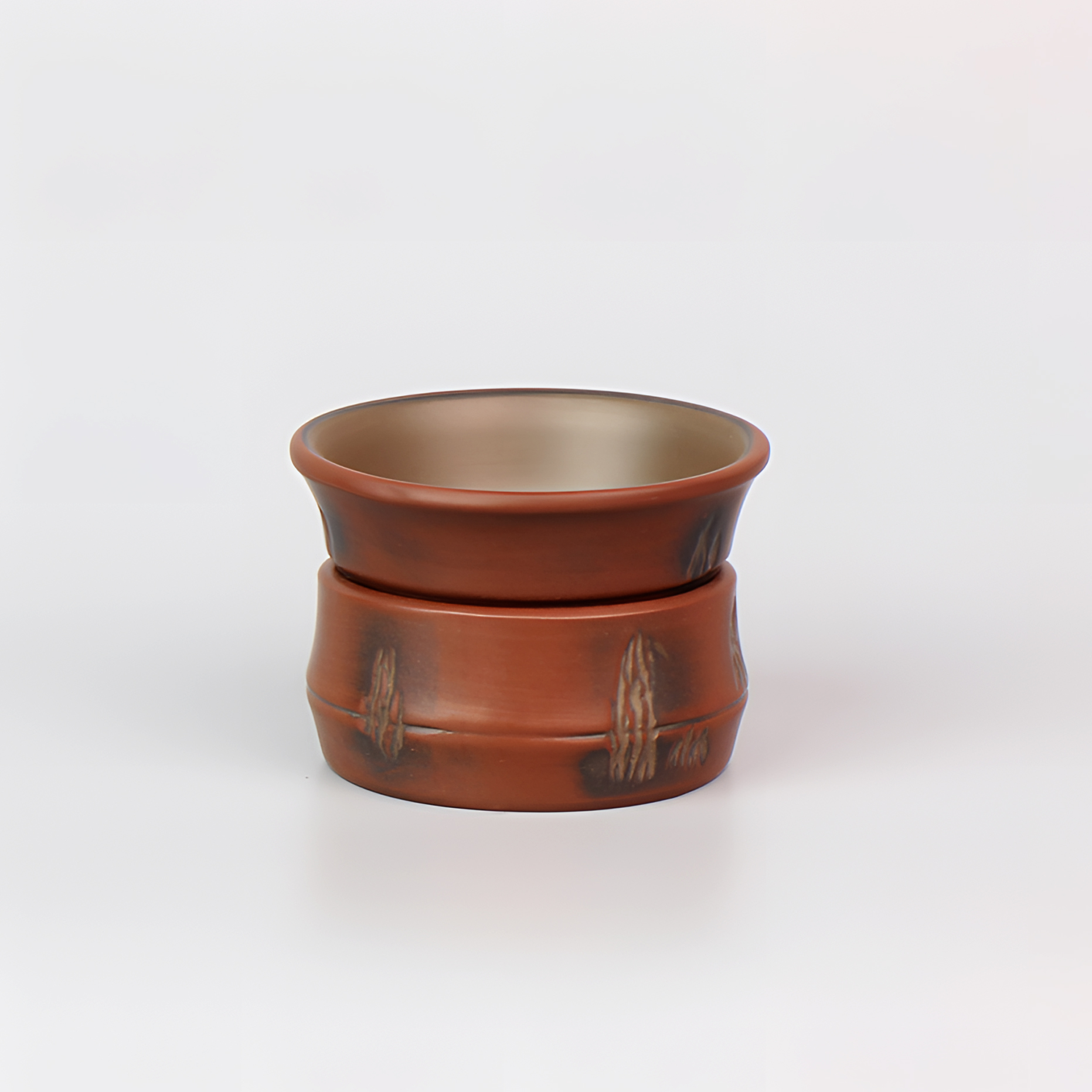 淳艺坭兴 竹节茶漏   过滤茶叶 钦州坭兴陶茶漏 茶隔茶具自用送礼