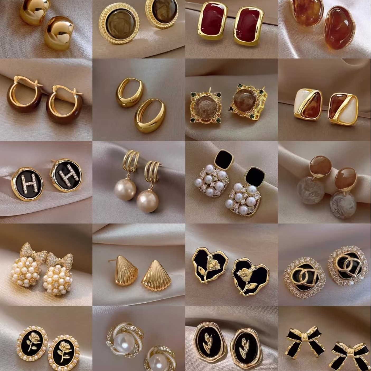 925银耳饰 合金耳饰时尚百搭耳环首饰 直播间扣号选款  一单一付