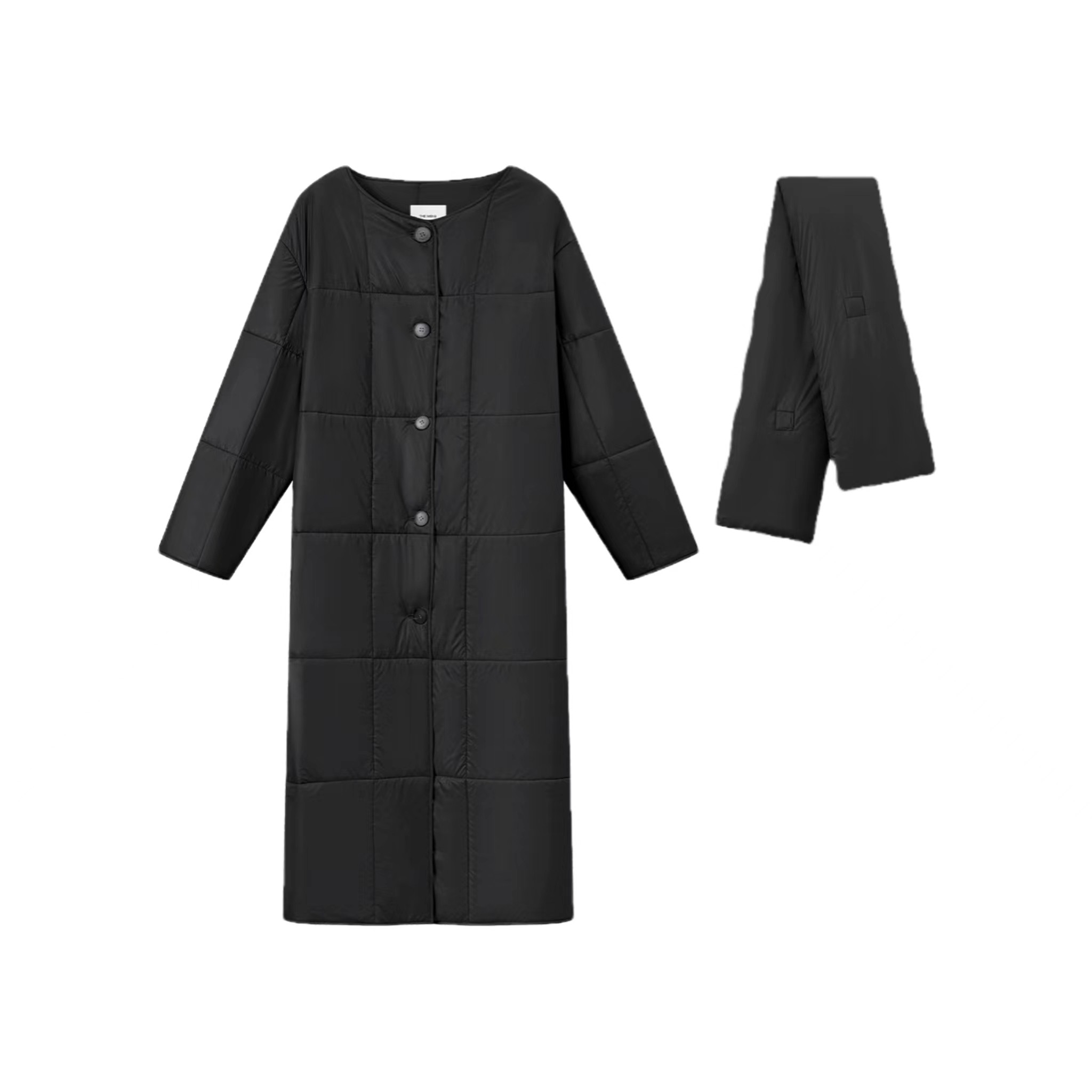 THEMENG【马德里】王府骆驼绒绵羊毛锁温御寒棉服#M244A0011