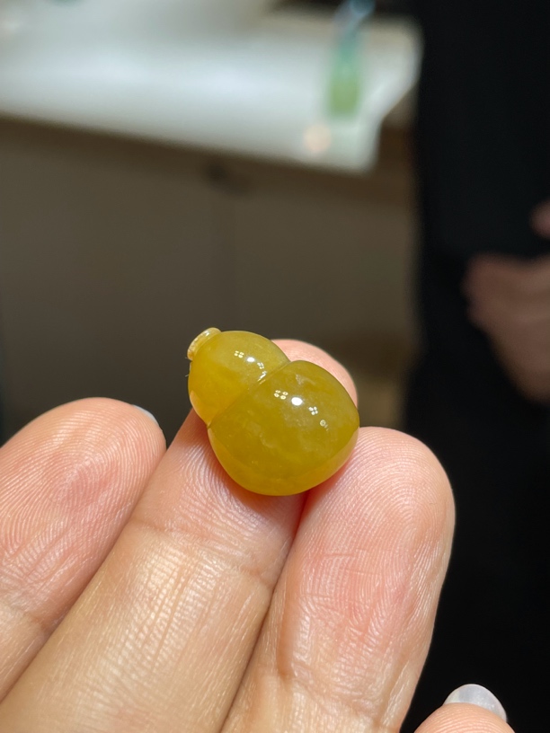 天然黄翡葫芦吊坠