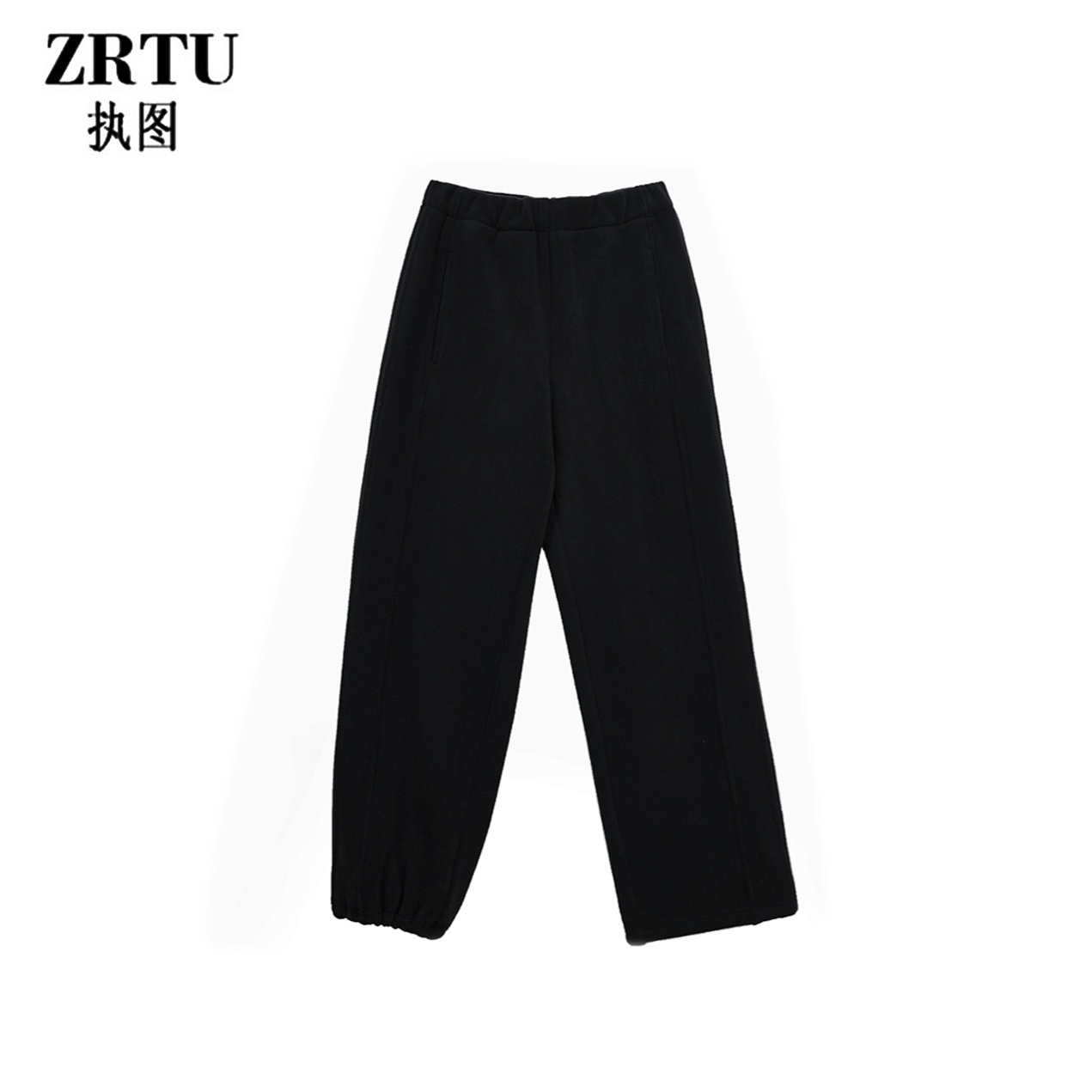 ZRTU/执图冬新款奥粒绒宽松休闲时尚百搭抽绳收脚卫裤