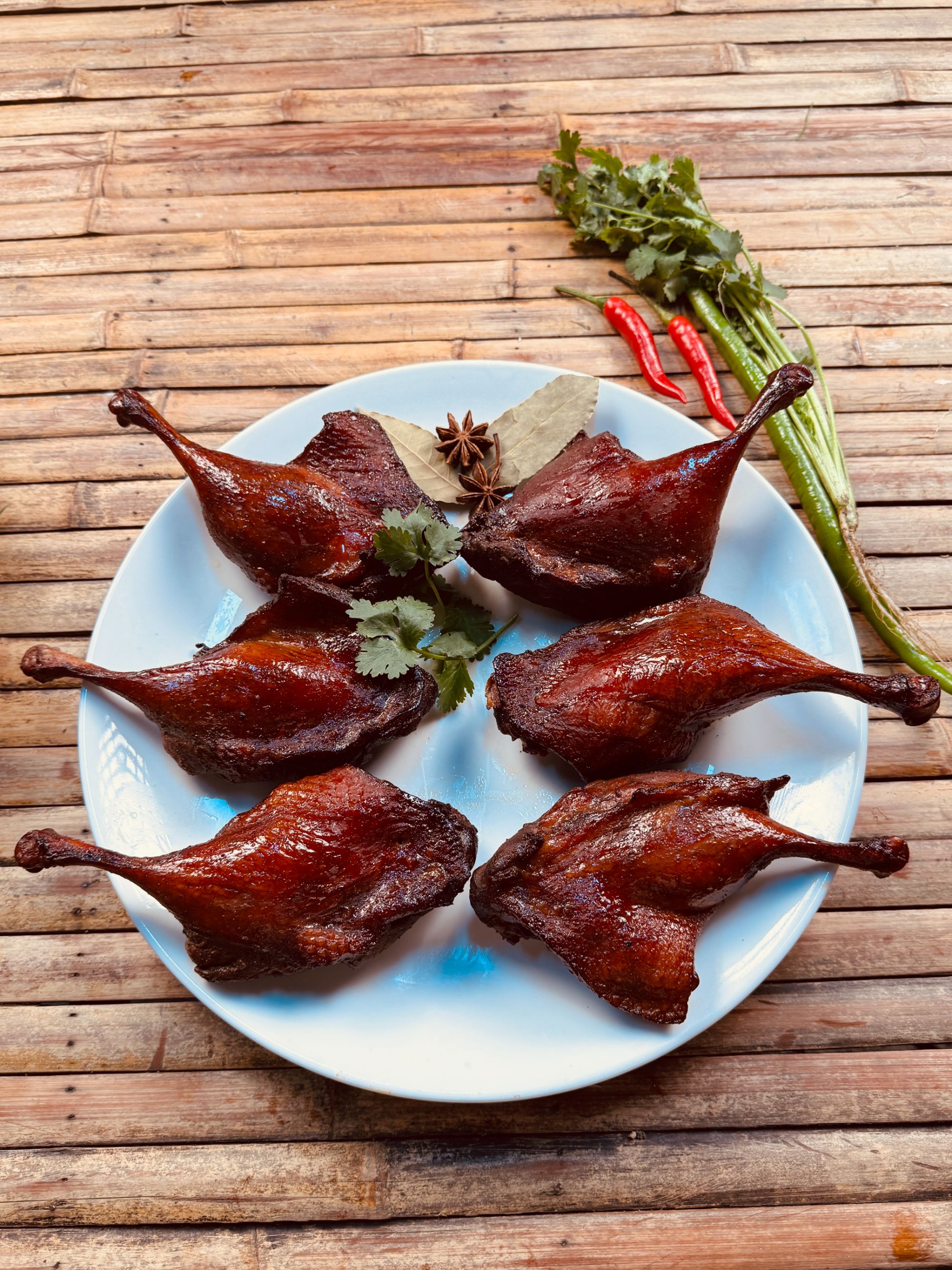 【潮汕特色美食】鸭脯兄地道甘蔗烟熏鸭腿新鲜制作鲜香爆炒4只送2只