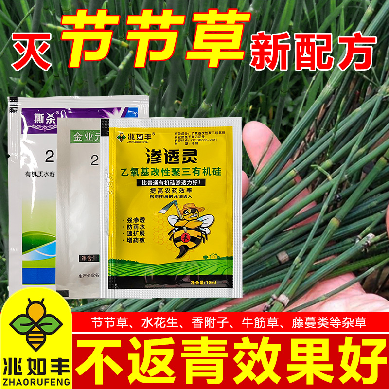 兆如丰节节草专用滁草套装笔管草克星牛筋草强力克星有机质肥料