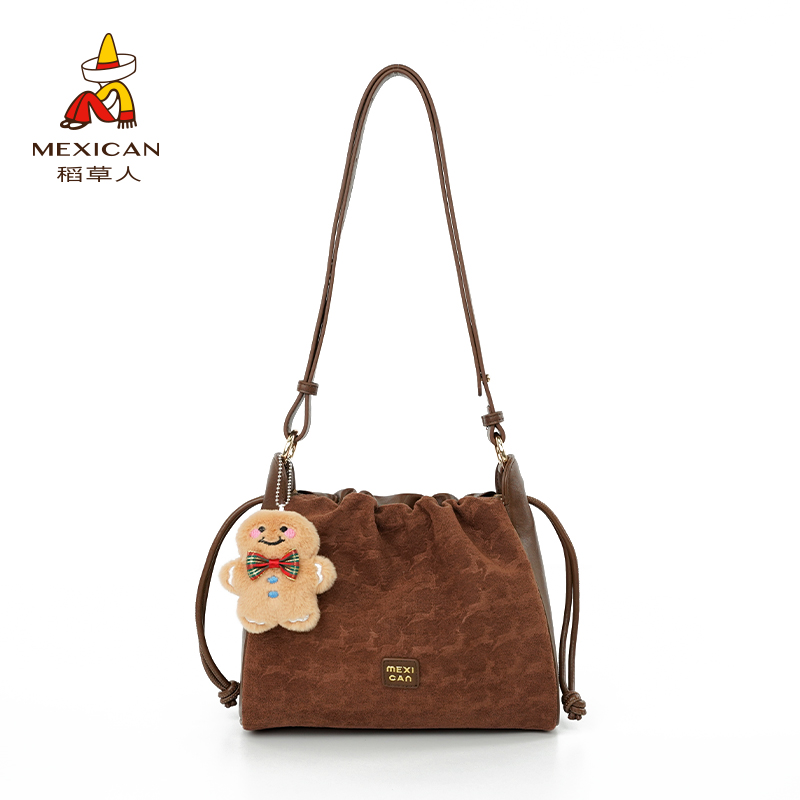 稻草人2024秋冬新款通勤设计感通勤百搭小众女士单肩斜挎托特包