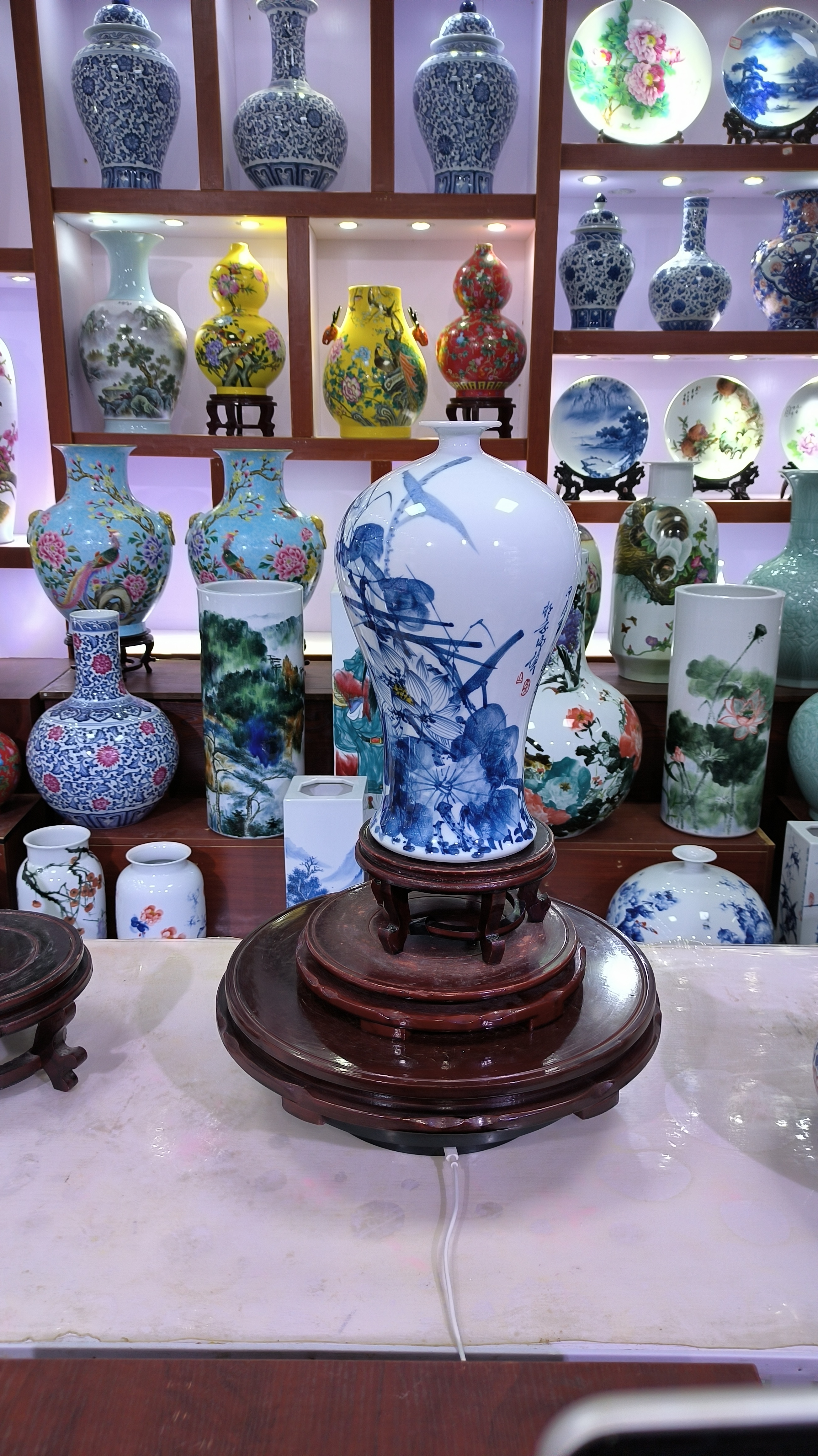 景德镇手工手绘瓶