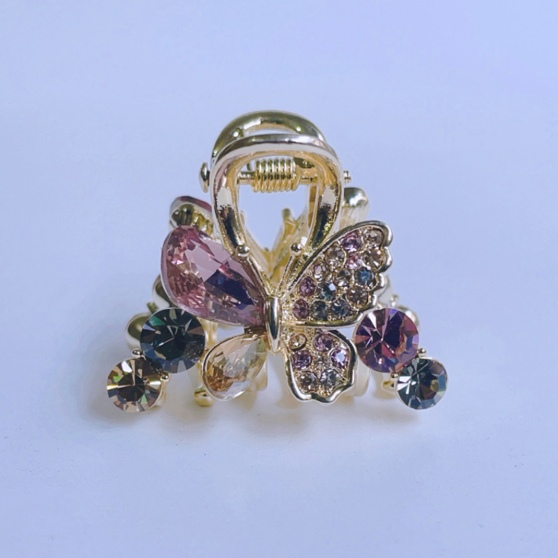 小巧精致闪耀奥钻抓夹额前碎发侧边刘海高端发夹鲨鱼夹头饰女