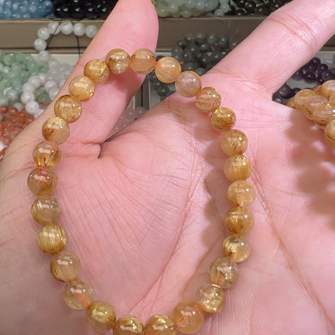 【闪购商品】水晶手链未镶嵌羊*串/7m