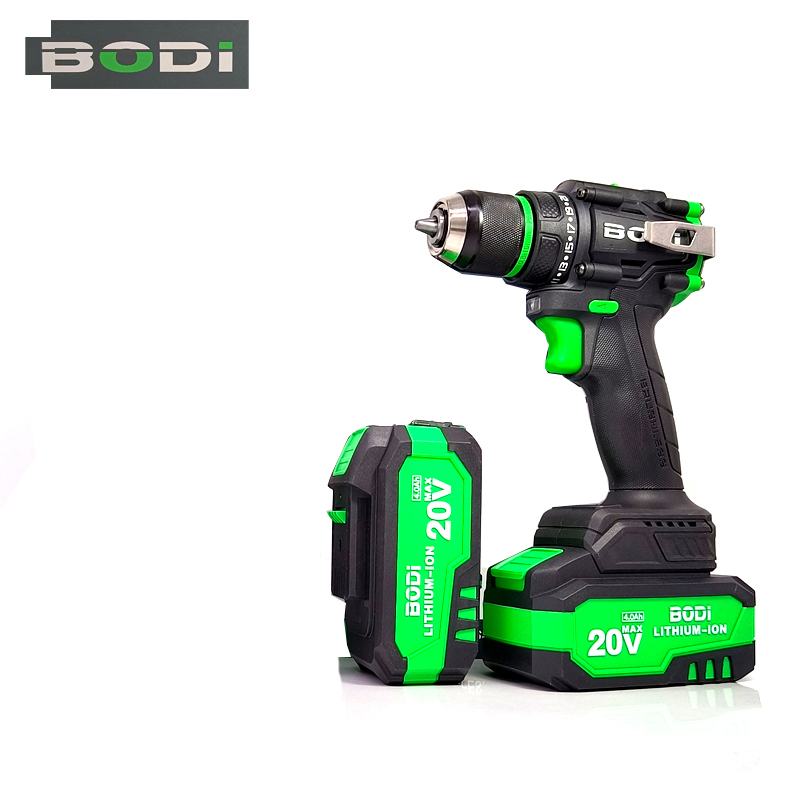 BODI纯铜无刷电钻锂电工具大钢炮10节大电池调速充电手电钻起子机