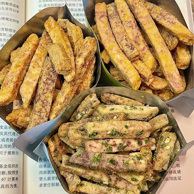 比薯条好吃！荔浦芋头条 非油炸咸香酥脆芋头条蟹黄味办公追剧零食