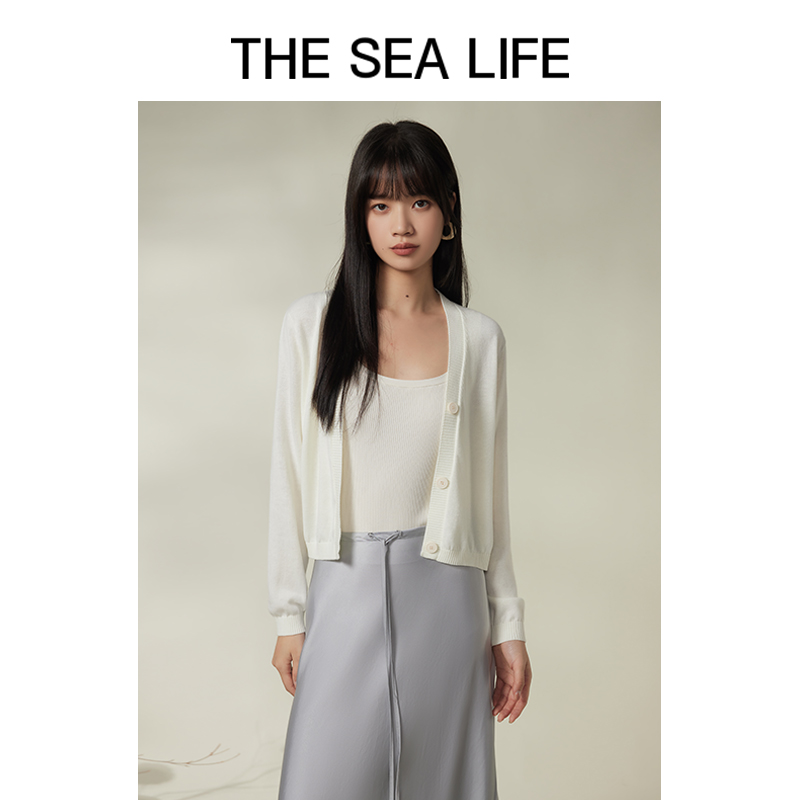 THESEALIFE欧海一生春夏别致漂亮小衫新款外搭优雅别致透气15818