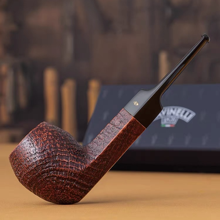 意大利沙芬一金点系列麻面石楠木烟斗P320-510