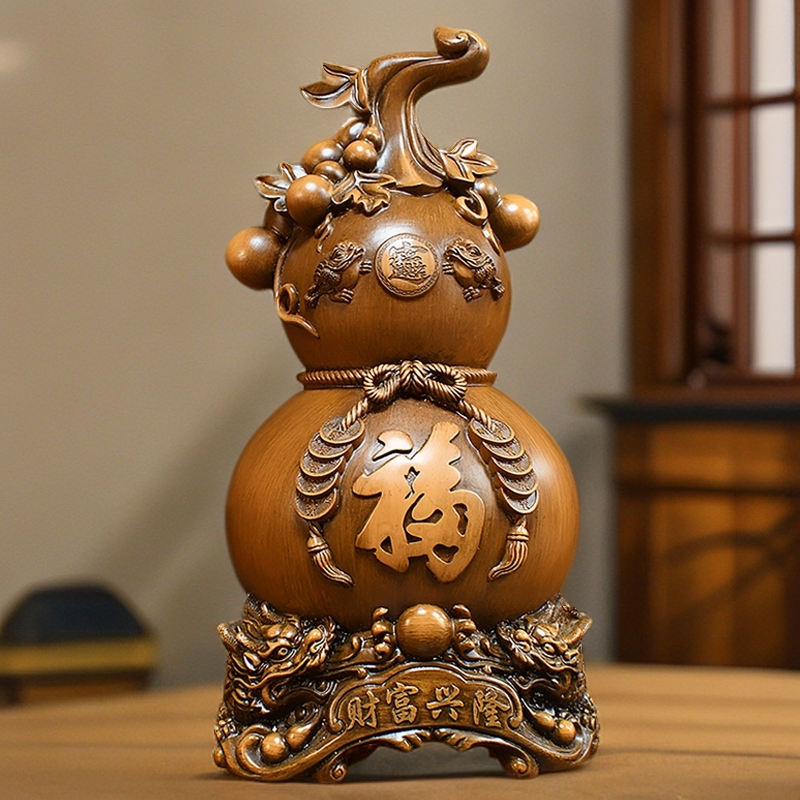 33*63福禄葫芦工艺品家居客厅玄关酒柜博古架装饰品乔迁摆件