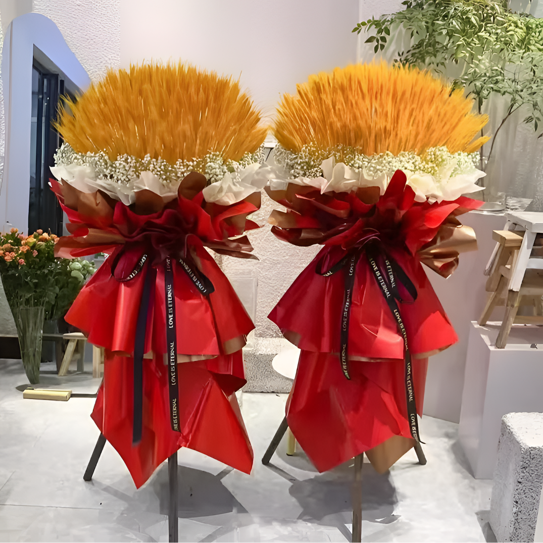 【大麦开业花篮】成品庆典同城花店配送花节日实体优质配送麦穗