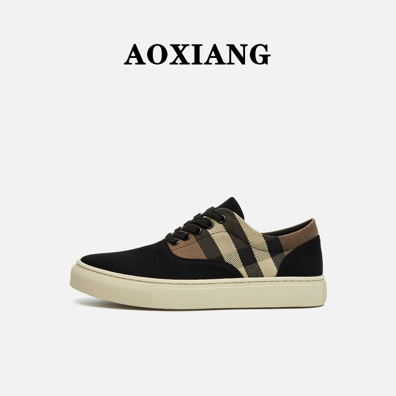 AOXIANG/奥象男士帆布鞋运动鞋时尚休闲百搭夏季经典潮流透气板鞋