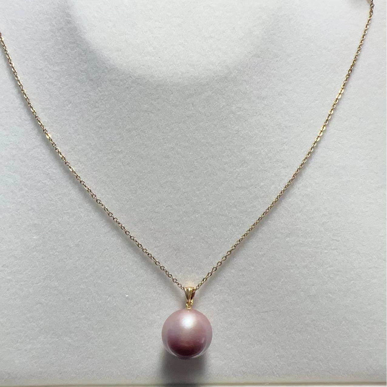 【宸嘉甄选-紫色大龙珠】天然淡水珍珠正圆强光时尚百搭经典大点位