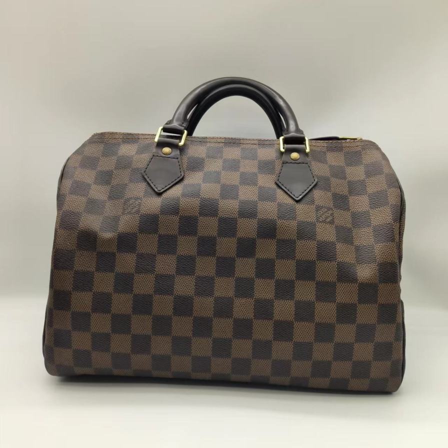 95新  LV路易威登 棕棋盘格speedy SP30 SJ 615 6840