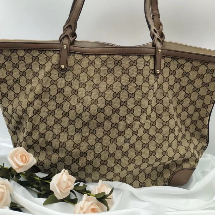 95新 GUCCI/古驰 老花托特包646 4035