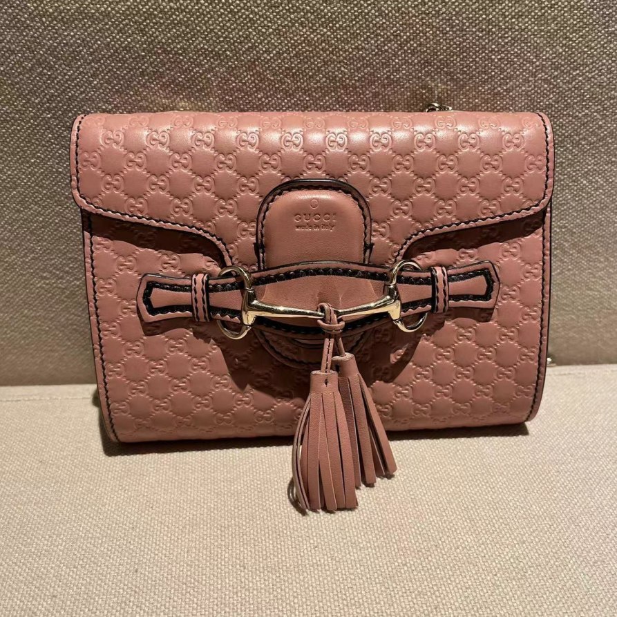 95新 GUCCI/古驰 粉色艾米丽665 6078