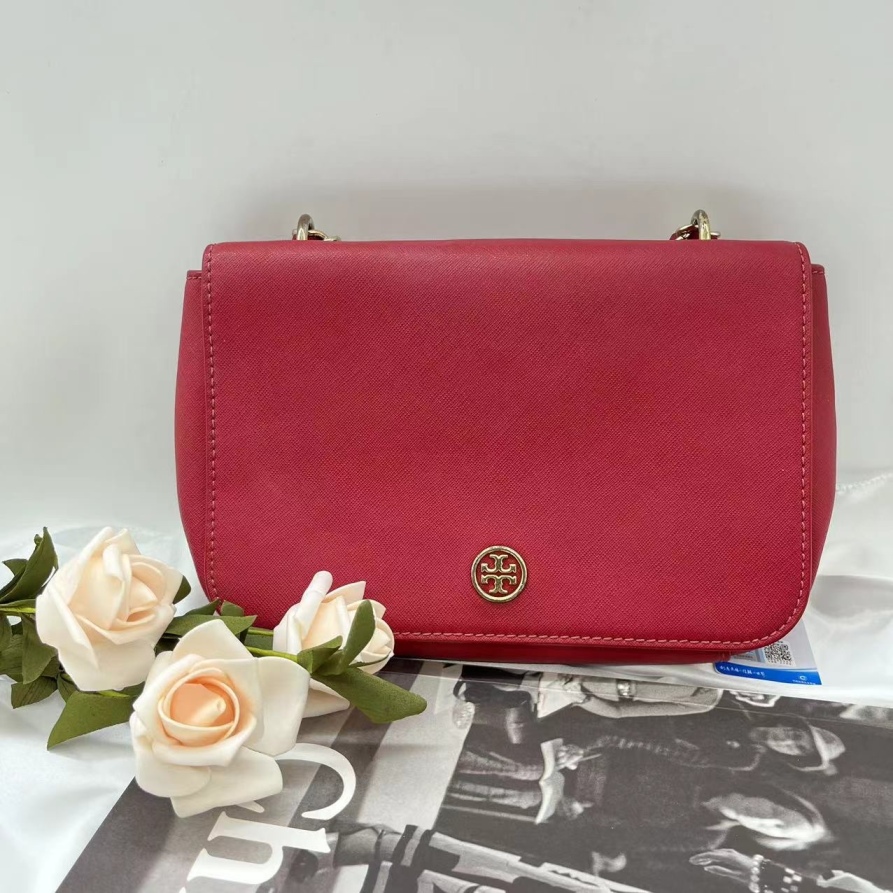 95新 Tory Burch/汤丽柏琦 红色斜挎包668 2864