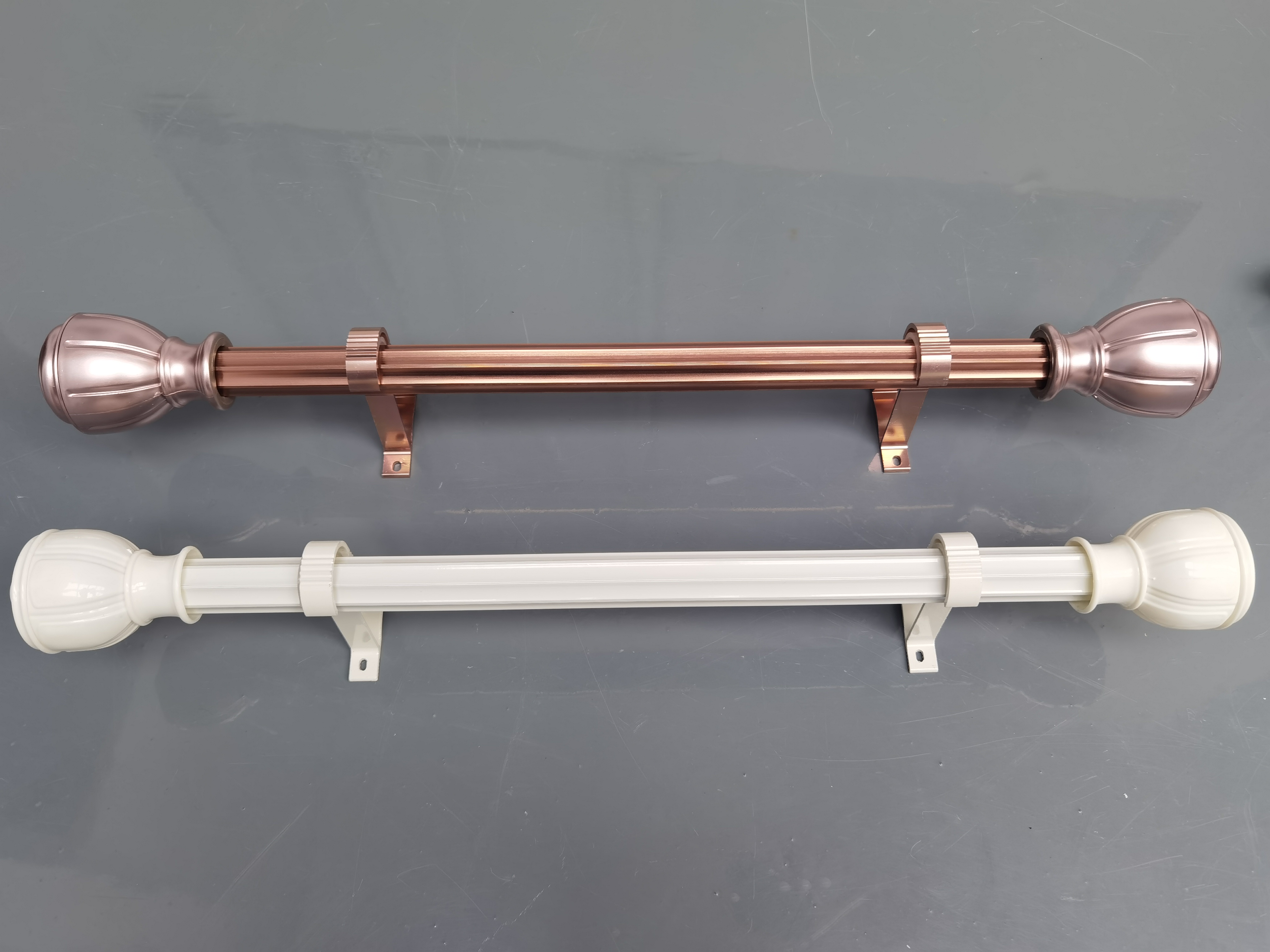 窗帘配件罗马杆白色黑色两款