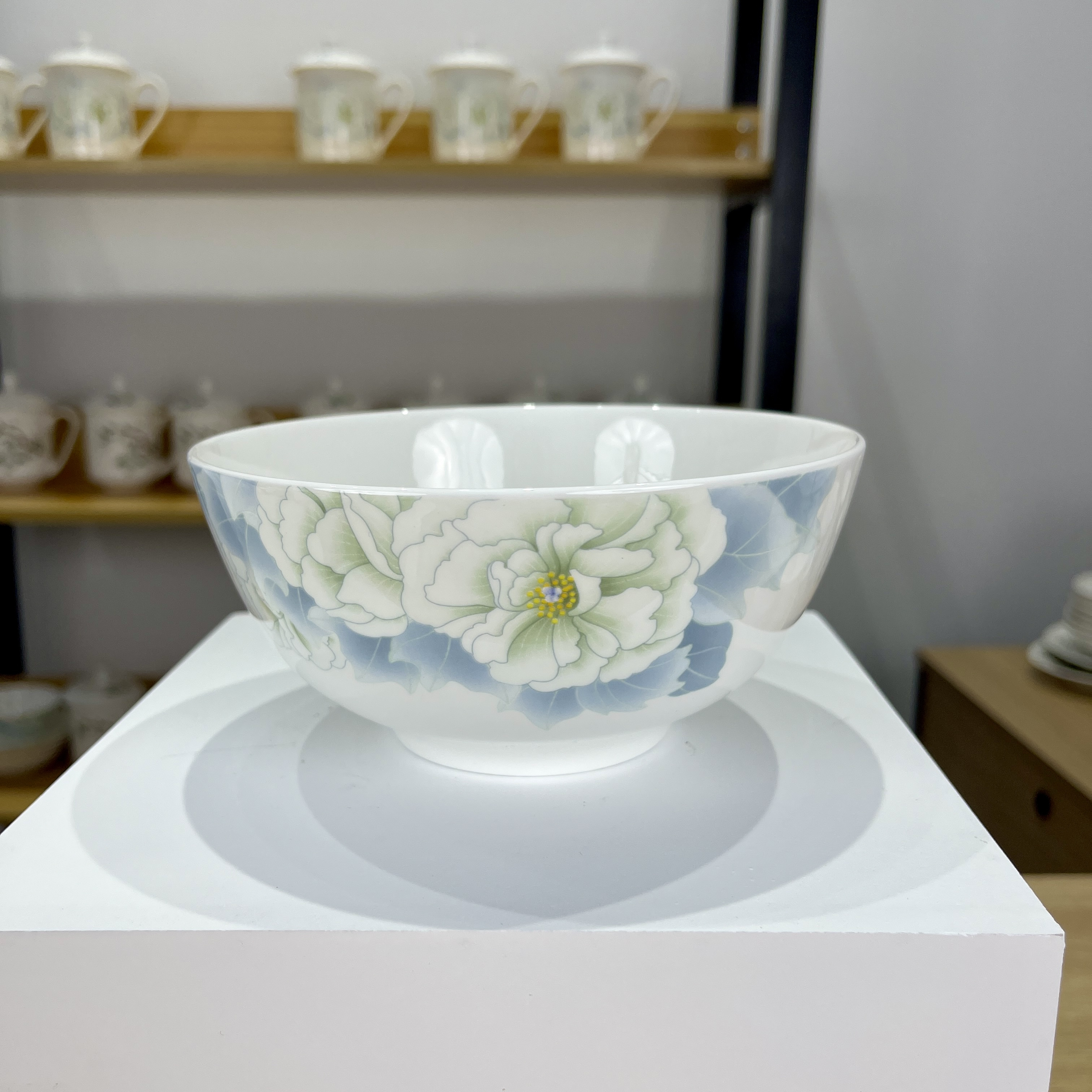 锦绣芙蓉6英寸奥碗2个装手工陶瓷手绘釉下彩