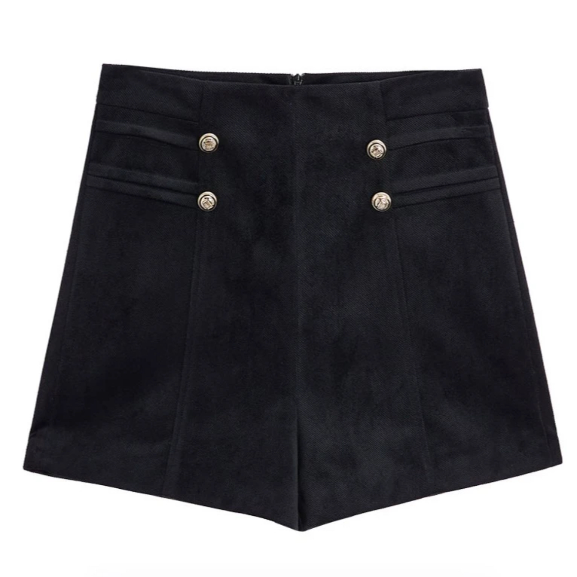 【一优】简约时尚小众设计百搭气质显瘦减龄秋冬新款高腰A字短裤