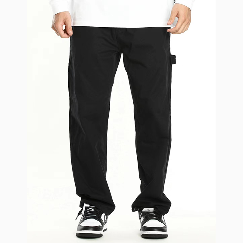 valkommvalkomm经典直筒滑板运动休闲宽松牛仔工装裤