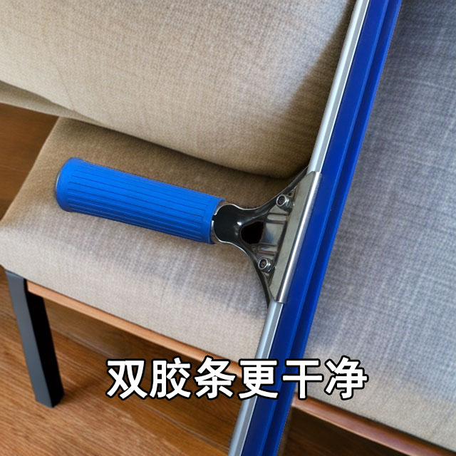 双层加厚玻璃刮高端玻璃刮擦玻璃工具加厚铝合金玻璃刮工具硅胶条
