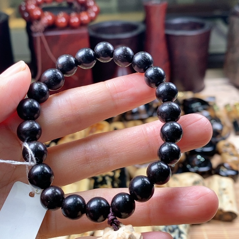 【闪购商品】绿檀手串扇子