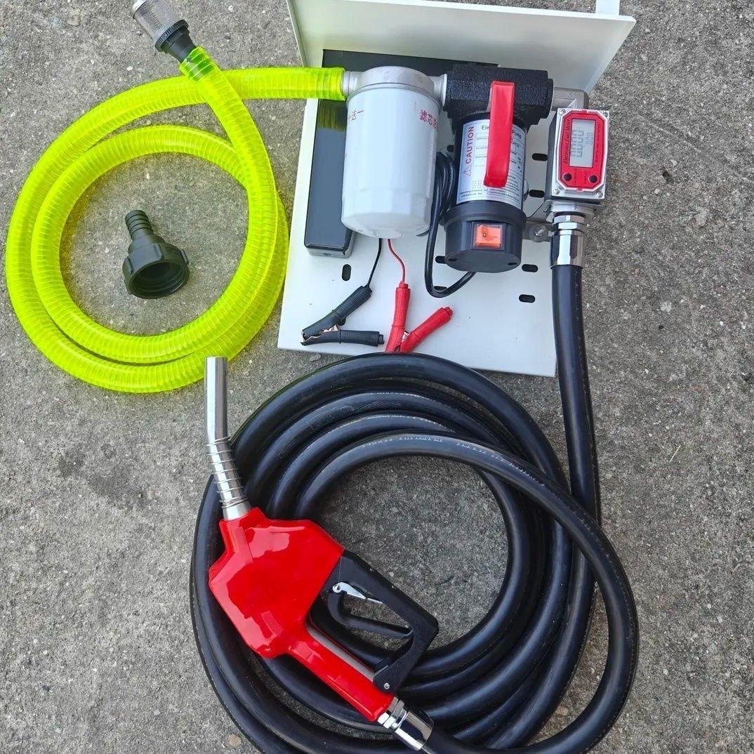 电动抽油泵自动停机12V24V220V伏自吸泵油泵柴油泵加油机