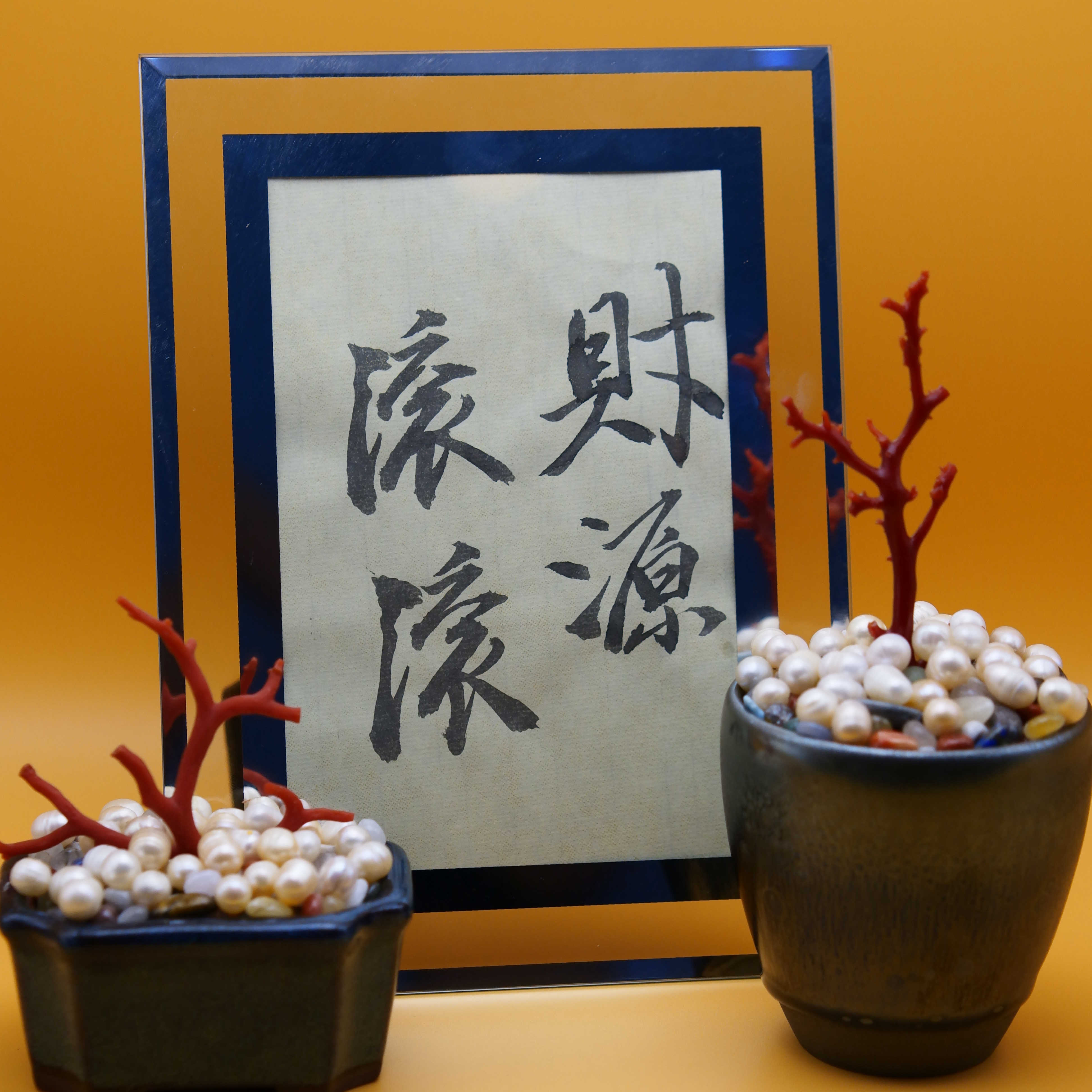 （4ZMHR）手工工艺画不带相框（默认黄色宣纸绘制）