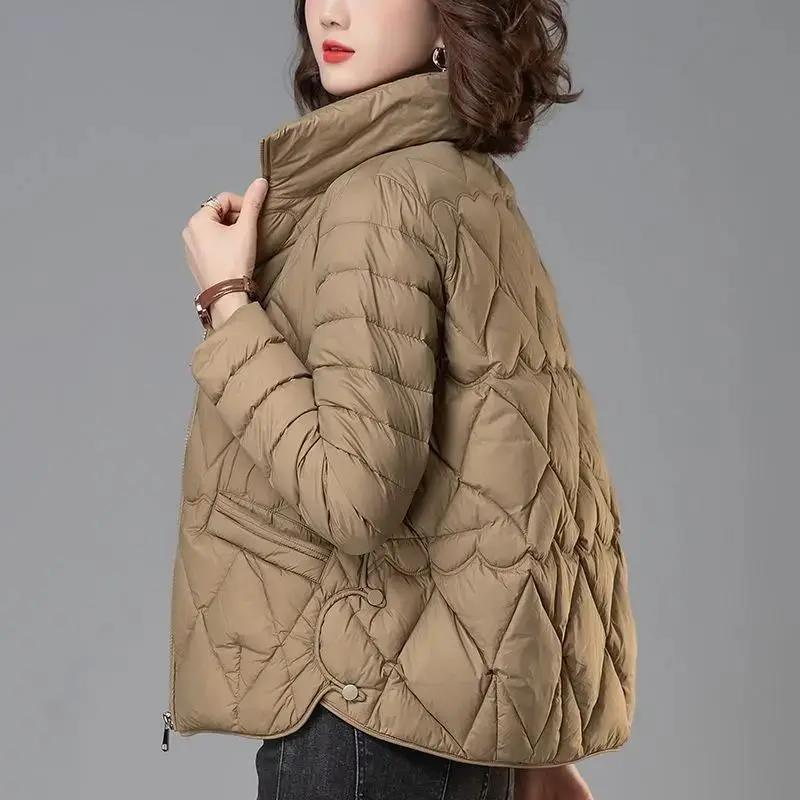 羽绒羽绒服女2023冬季新款韩版轻薄小棉袄气质减龄遮肉款