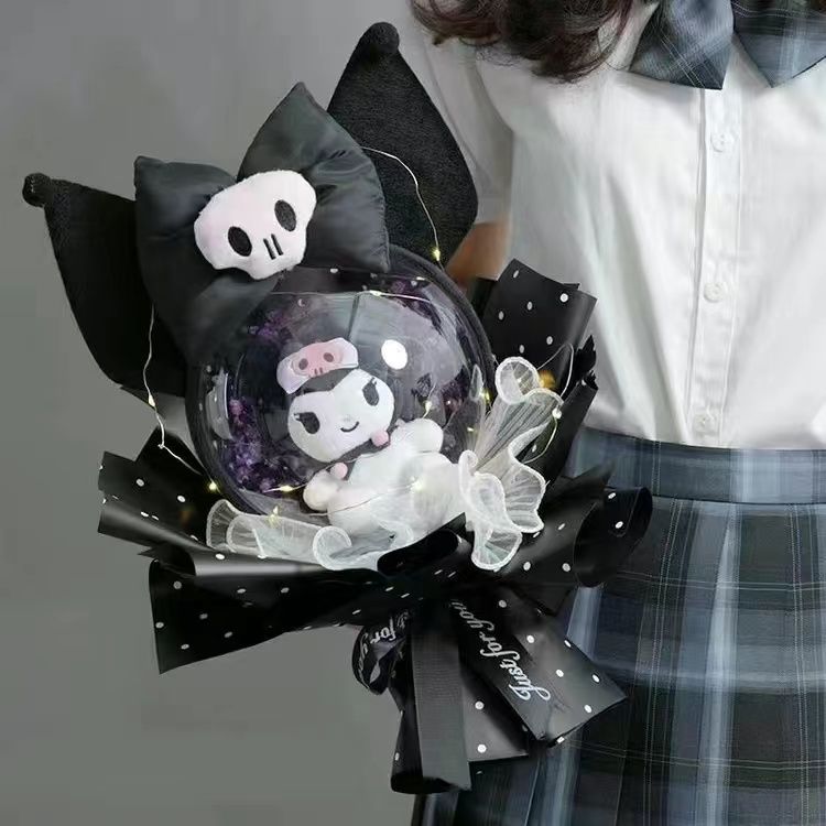 毛绒三丽库洛花束创意可爱公仔米生日送女友闺蜜女生鸥圣诞节礼物