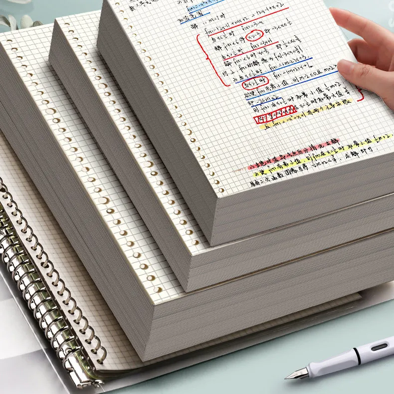 可拆卸记事本轻薄活页封面本A7活页夹学生笔记本不硌手环扣活页本