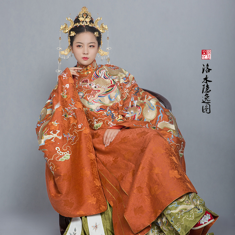 【锦瑟衣庄】直播间竖领圆襟袍 