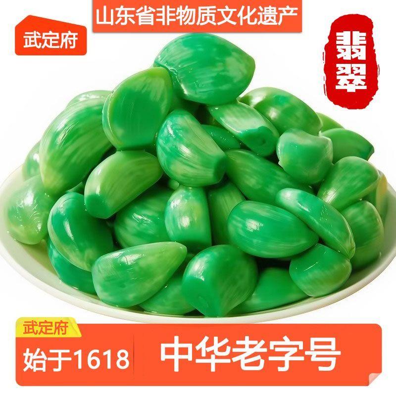 武定府翡翠腊八蒜250g正宗山东醋泡大蒜绿蒜腌制下饭咸菜腌蒜