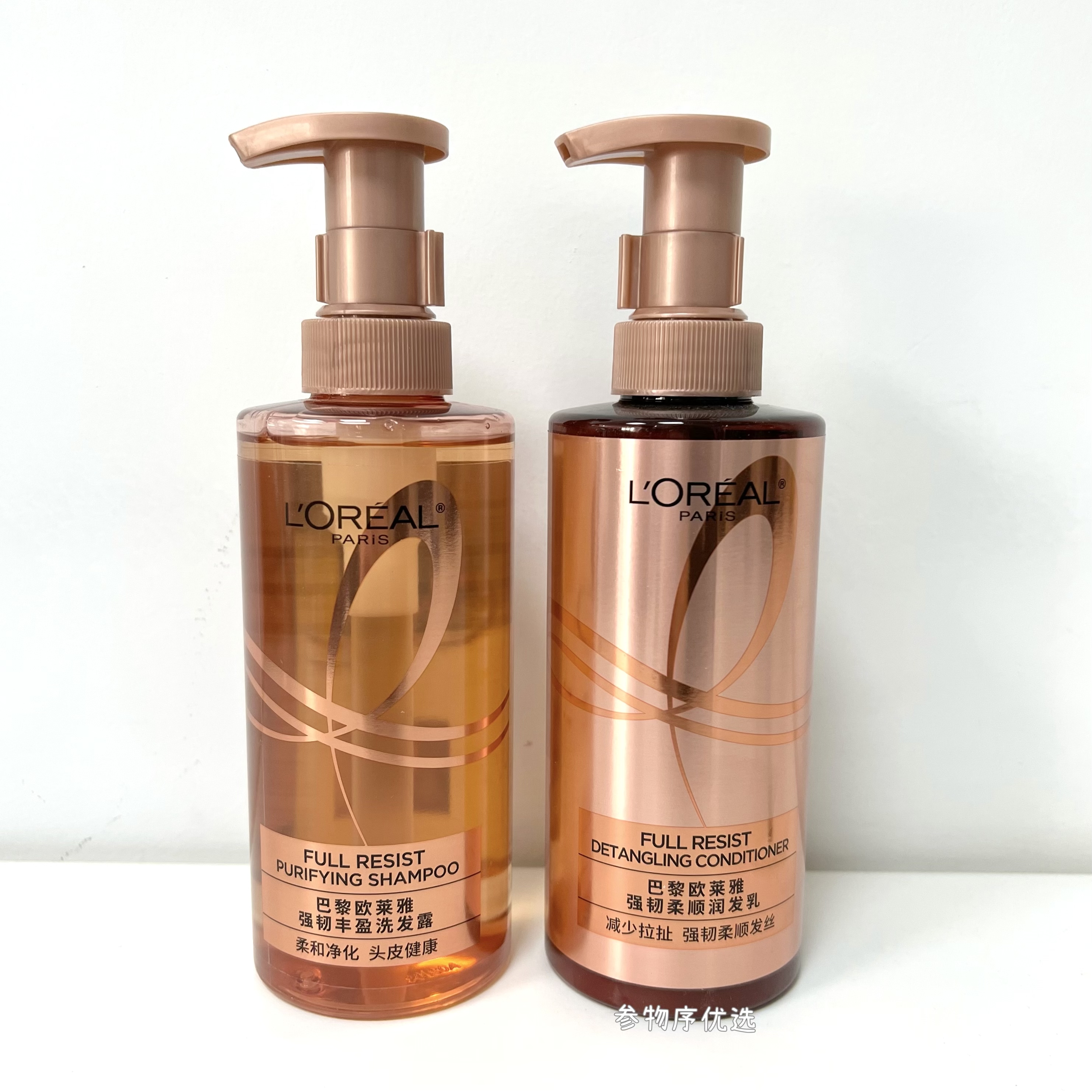 欧莱雅（L'OREAL）强韧丰盈洗发水控油强韧发根440ml生姜护发素